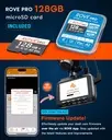 Dashcam avant/arrière ROVE R2-4K Dual, capteur STARVIS 2, carte 128 Go - 6