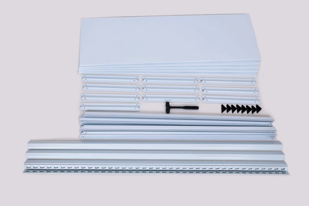 Etagere metal Blanc (L150*W50*H180cm)_2