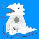 Grand dinosaure en carton à monter, colorier ou peindre._1