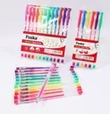 [STA0063-RH2006] 12 FOSKA NEON GEL PEN