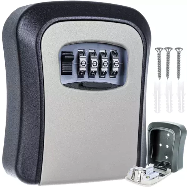 Malatec 19447 Key Safe Box with Code Lock, 12x9x4 cm