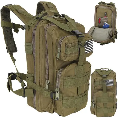 [00023243ZEN04] Small Green Tourist Backpack 23243