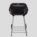 [KKL T8-54] Enameled charcoal BBQ 50x50 cm, 71 cm height, on wheels