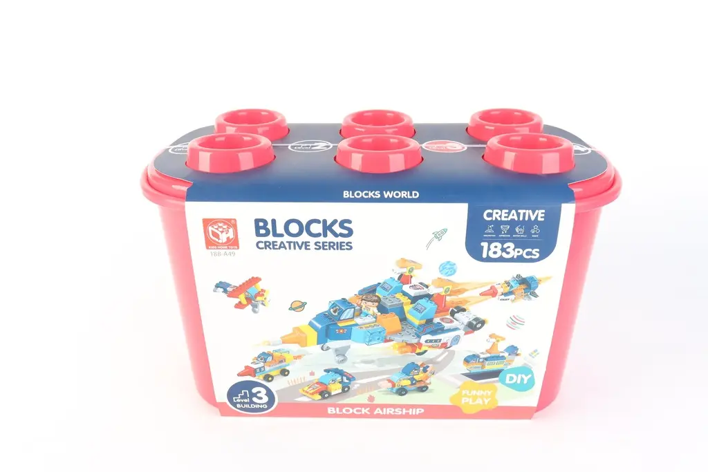 Blocs de construction dirigeable 183 pièces avec boîte de rangement