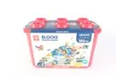 [CJ-3978800] Airship building blocks set, 183 pieces with storage box
