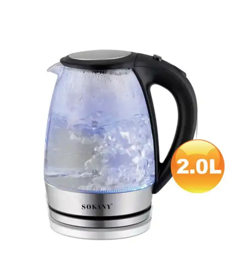 [SK-602] GLASS ELECTRIC KETTLE