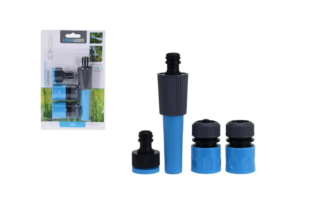 Tete d'arrosage avec connecteurs rapides 4 pc 