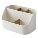 Storage box, removable bamboo separations. L19.2x L17.5 xH10.2 cm