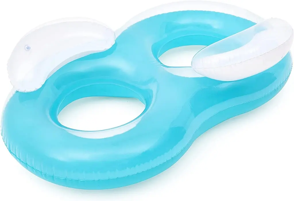 [43009] (43009) 2-seater round buoy with Double Ring backrest 188 x 117 cm