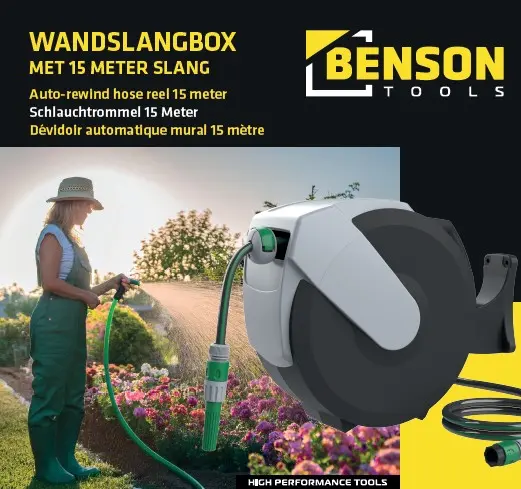 15 Auto-Reel Hose Reel