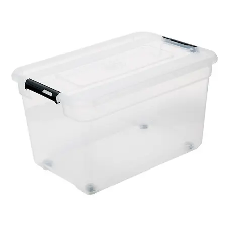 [173650ZEN01] boite de rangement 52l solutions + , transparent 