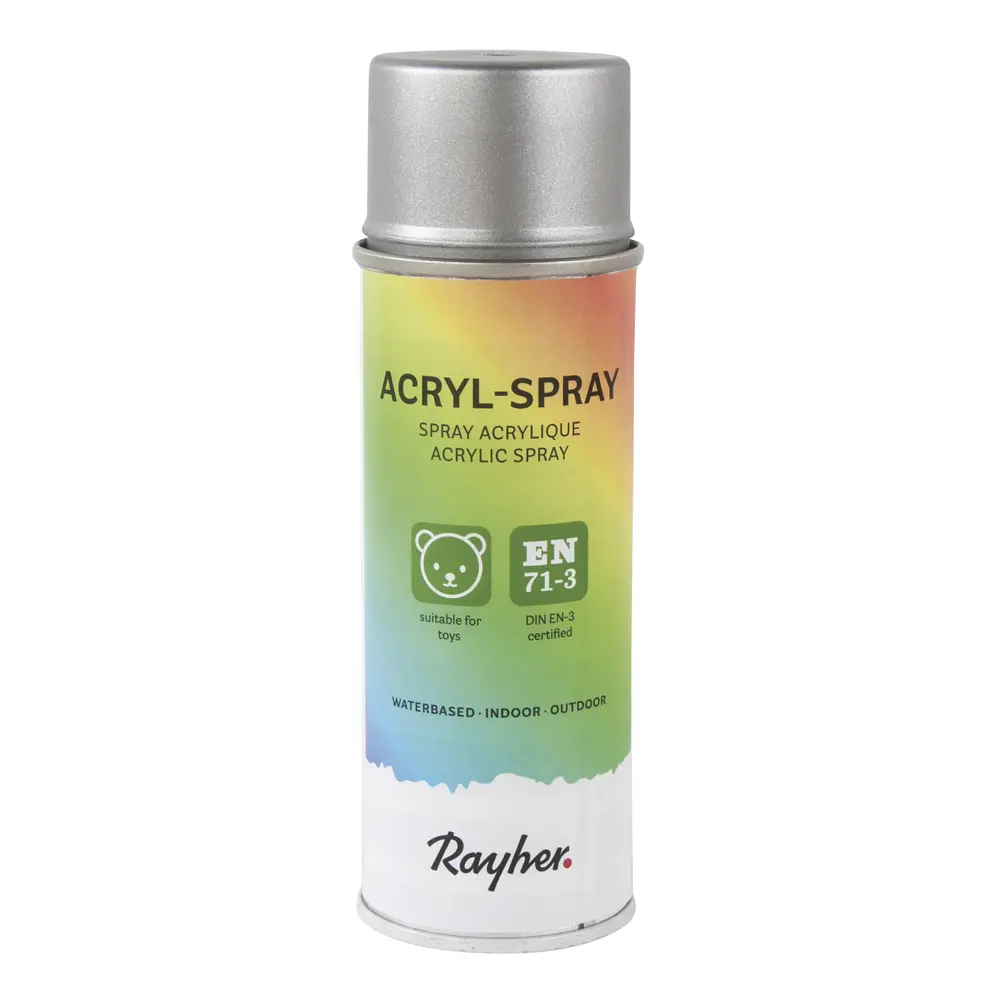 Spray acrylique, argent brillant, 200 ml 