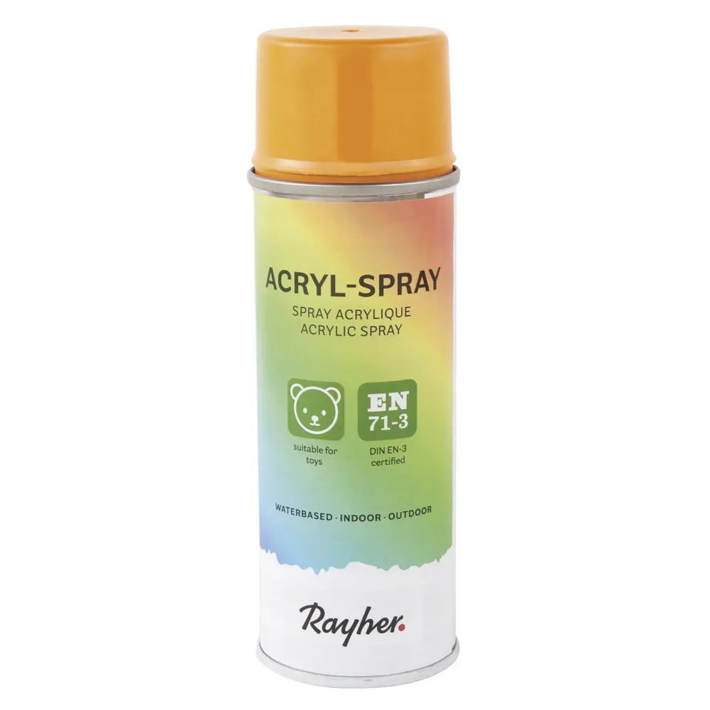 Spray acrylique, jaune soleil, 200 ml 