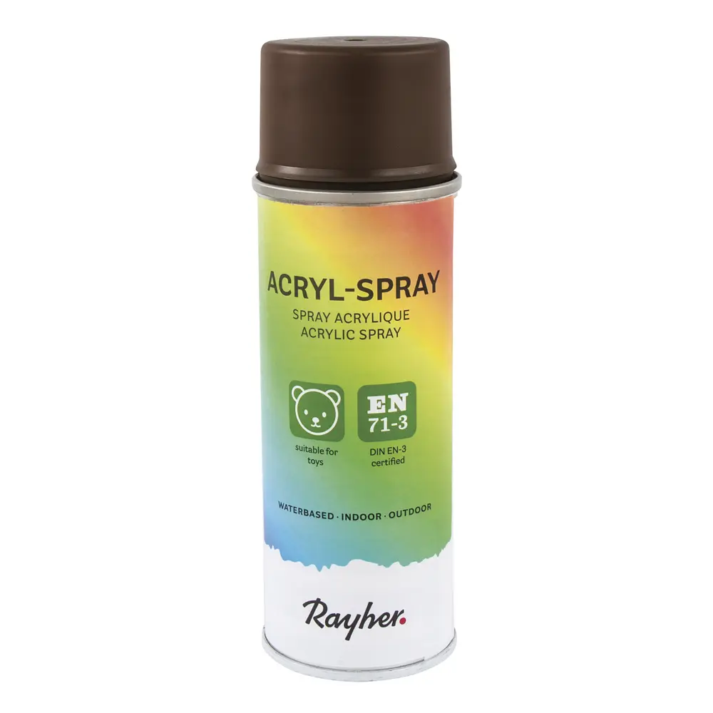 Spray acrylique, marron foncé, 200 ml 