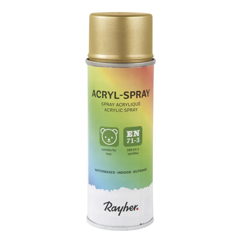 Acrylic, shiny gold, 200 ml gold