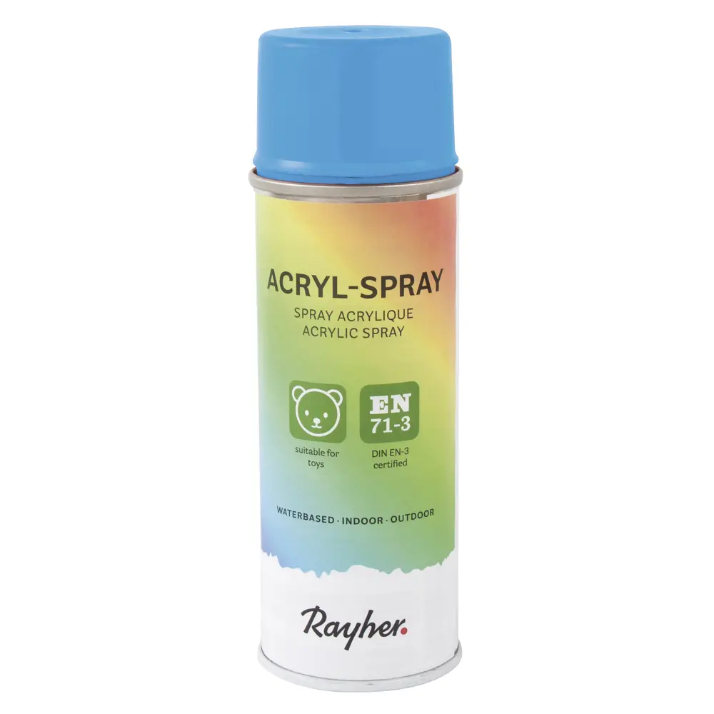 Acrylic spray paint, turquoise, 200 ml can