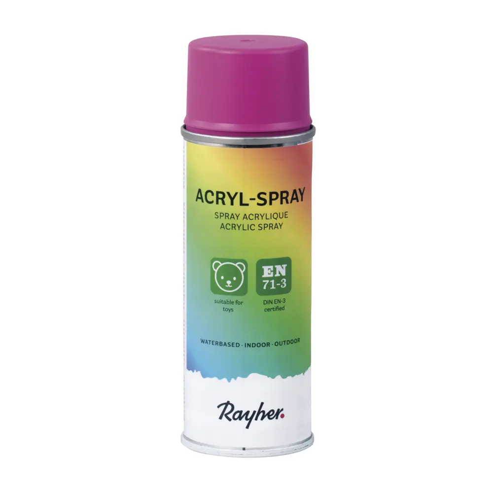 Spray acrylique, rose, 200 ml 