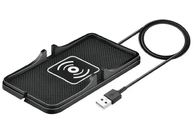 Wireless car charging mat