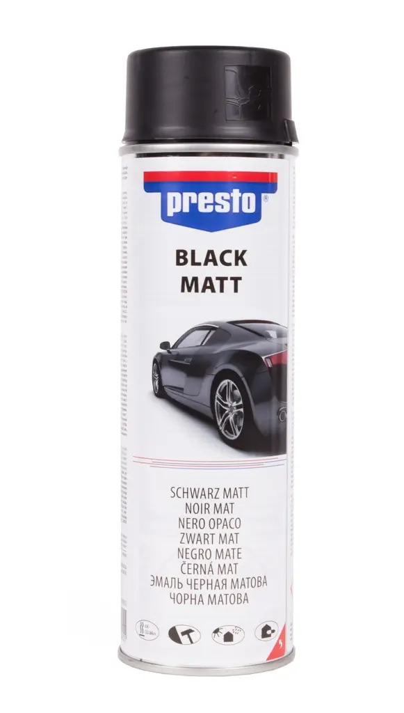 Presto black matt matt 500 ml painting