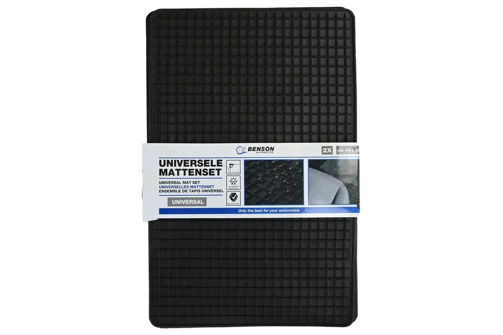Tapis de voiture 2 pièces 43 x 29 cm pvc arrière 