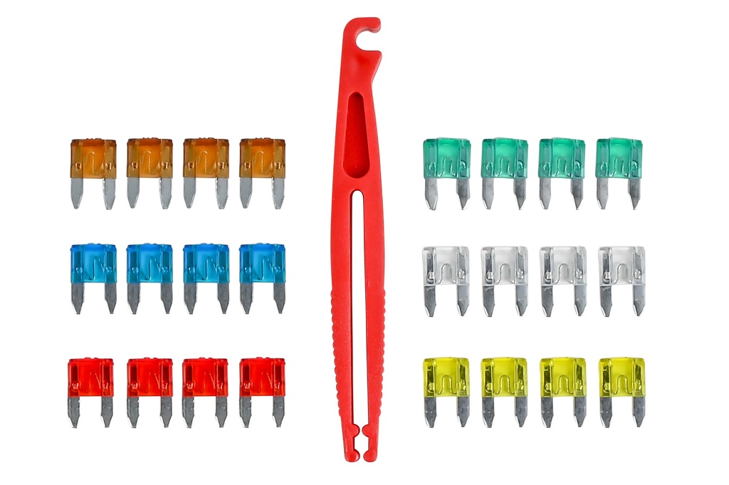 Jeu de fusibles de voiture 25 pièces mini 