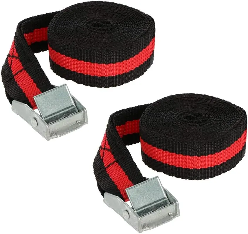 2.5 mx 25 mm black/red 2 -piece strap clip attachment