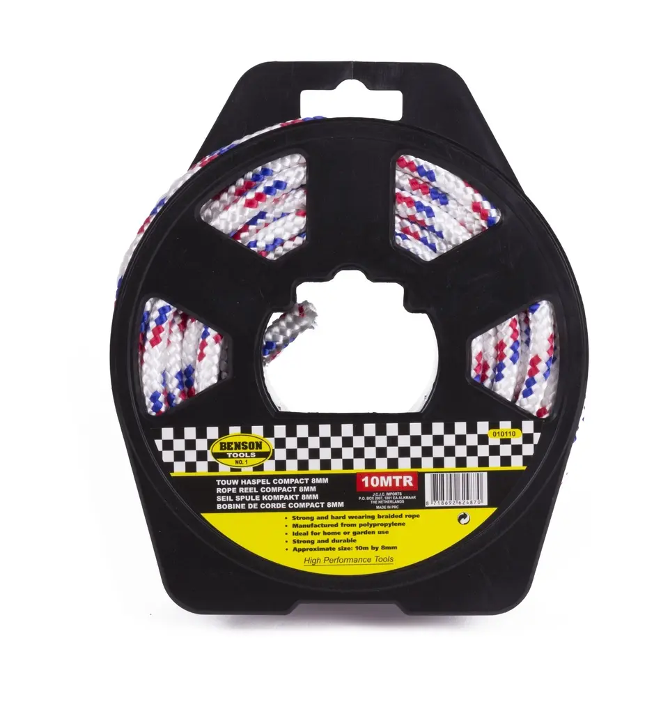 Enrouleur de corde compact 8 mm x 10 m 