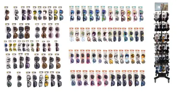 40x matching Display sunglasses