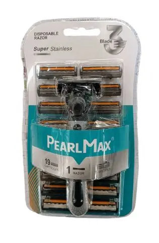 [BEU0090/PM-3019] Men's razor + 19 Pearl Max cartridges