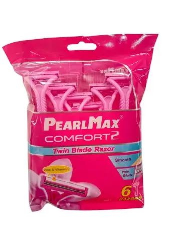 [PM-B017] Pack 6 Rasoir Femme Comfort2 PEARL MAX 