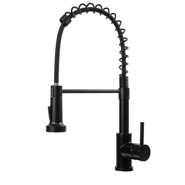 Sink faucet with flexible, removable shower
