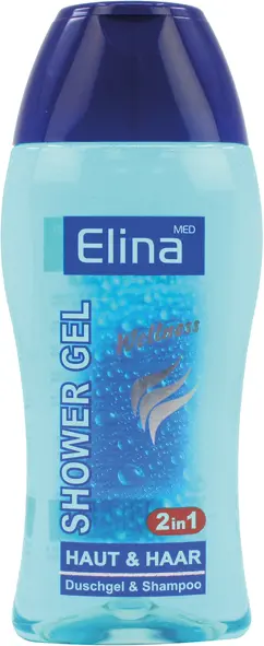 Gel douche Elina 250ml bien-être actif 2in1