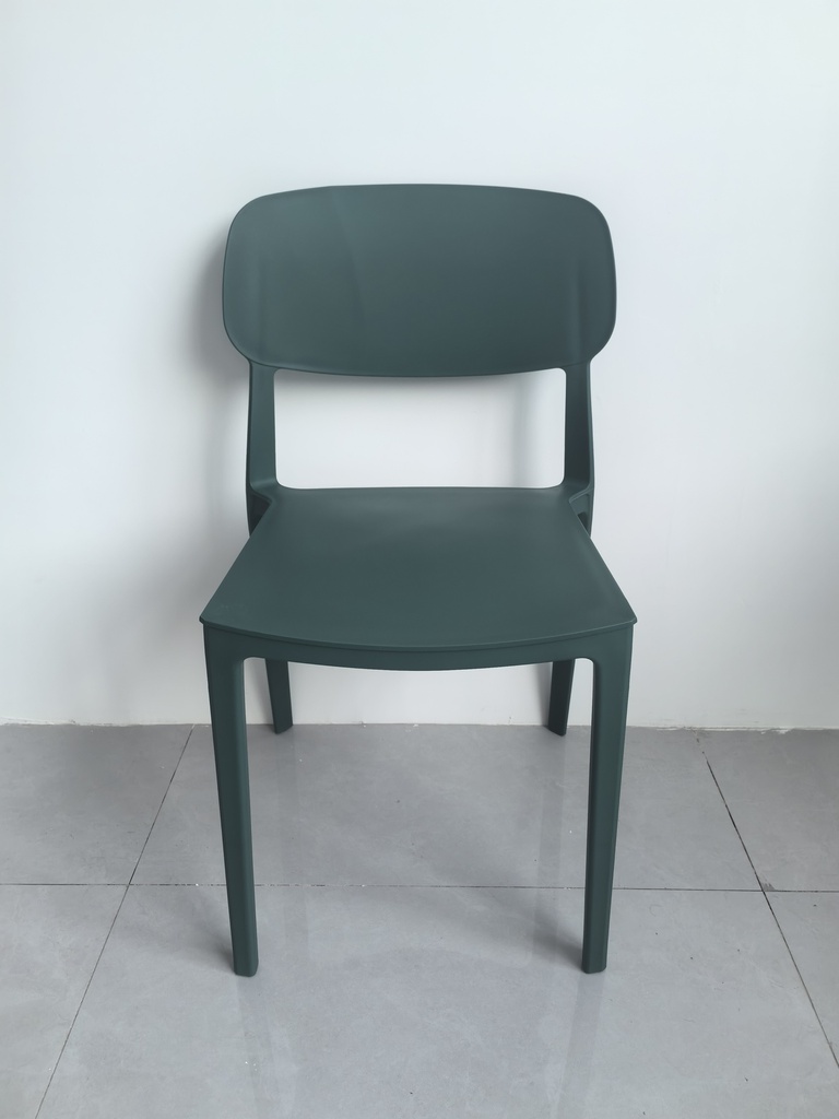 CHAISE CERES EN PLASTIQUE VERT