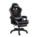 CHAISE GAMING avec LED Massage et repose pieds