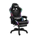 [BUR-DLC-G804] Gaming massage chair with LED lighting and footrest