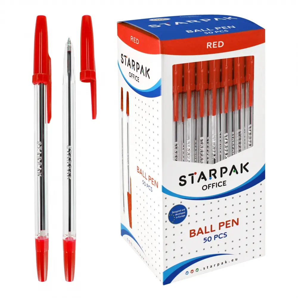 50 Red Starpak Red Pen