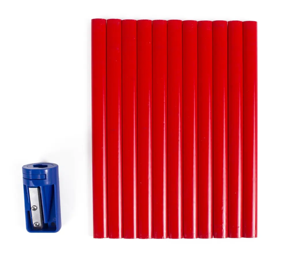 [007710 ZEN06] Carpenter pencil 11 pieces + pencil tail