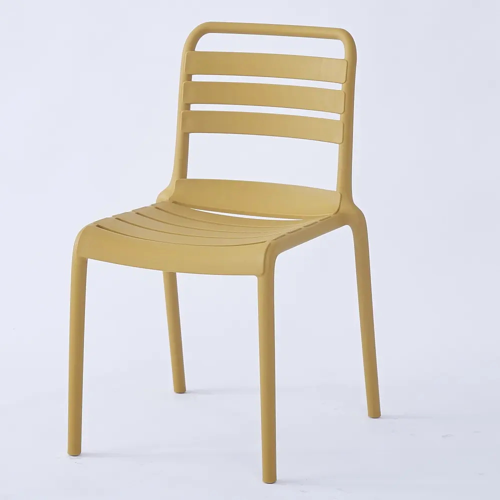 Tuileries yellow stackable polypropylene chair