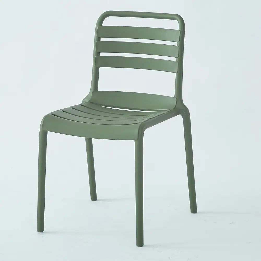 [DIC-P683VERT] GREEN PLASTIC TUILERIES CHAIR