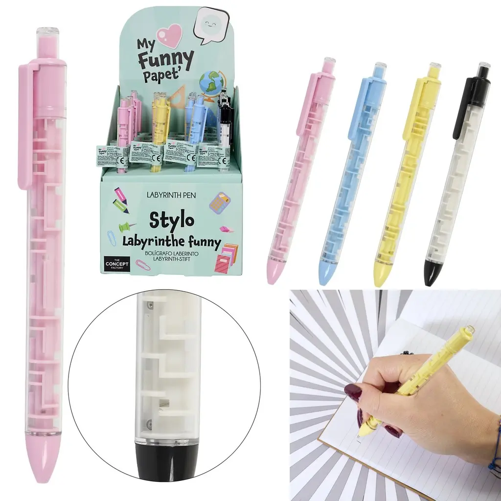 [EC0029 ZEN06] Funny Labyrinth pen, 4- times matched