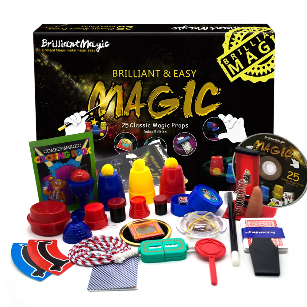 Coffret de magie 25 tours pour débutants