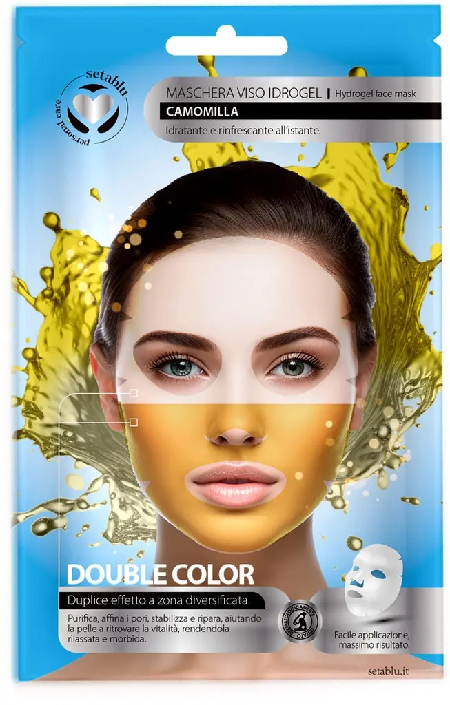 Two-tone hydrating face mask