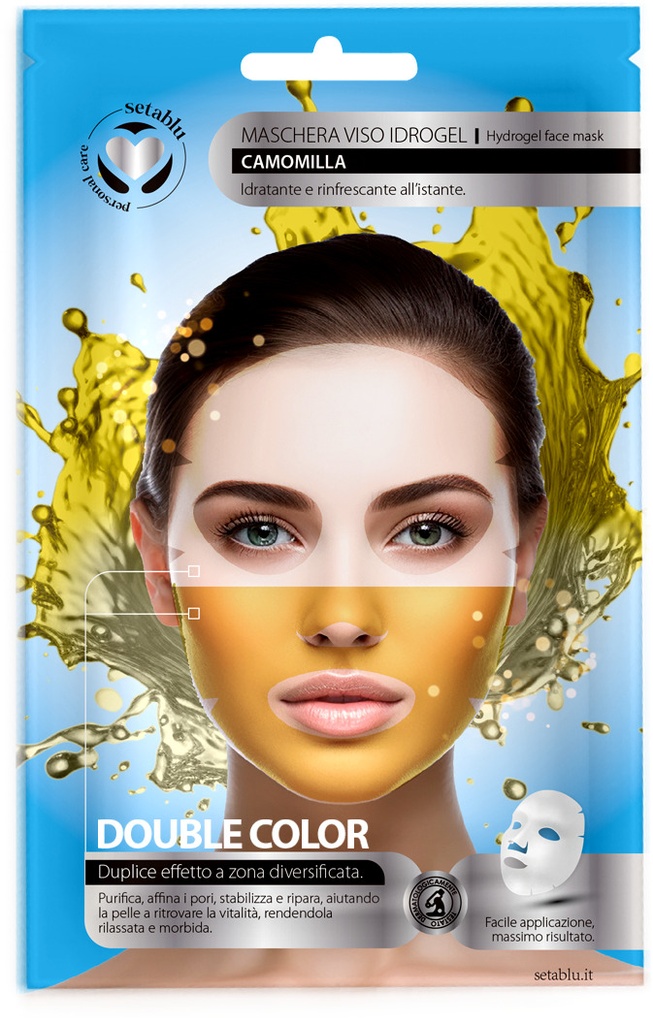Two-tone hydrating face mask