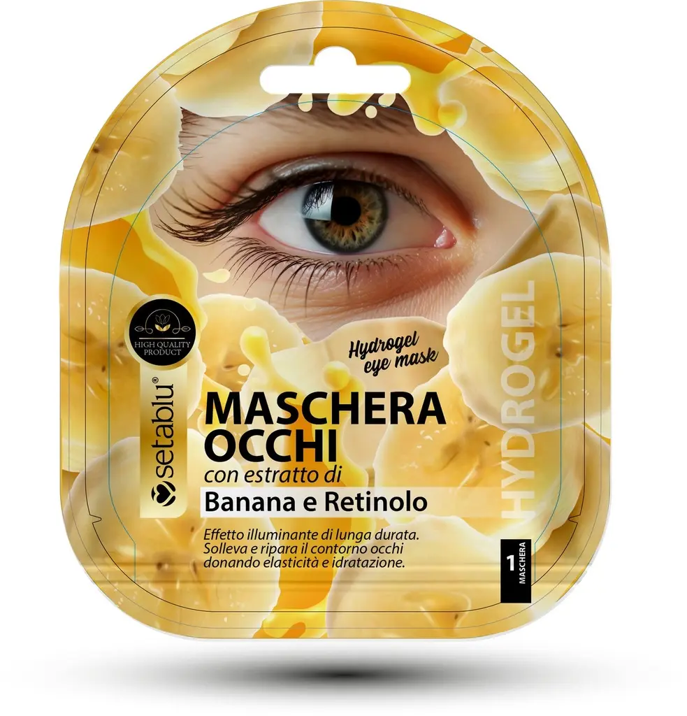 Masque hydrogel pour les yeux à la banane