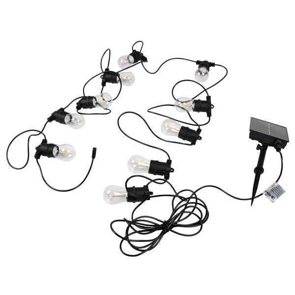 LED LED light 8 m solar IP44 10 pieces