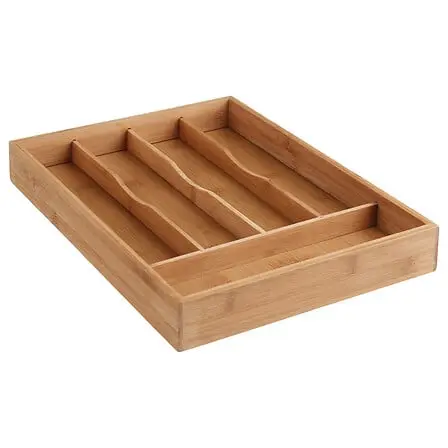 Bamboo cutlery rack