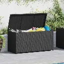 [SFS021NOIR] Garden box in black woven resin