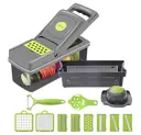 [kitchen silicer] 12-in-1 multi-function vegetable cutter