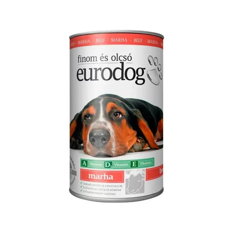 Nourriture pour chiens en conserve Eurodog au boeuf