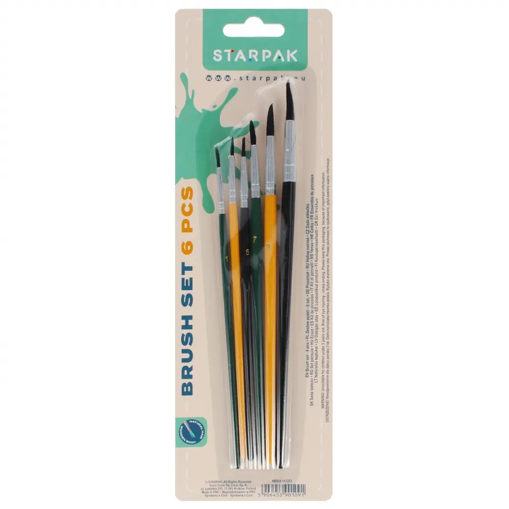 School brushes Starpak 6pcs